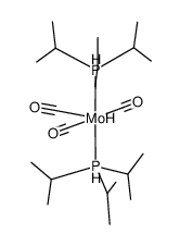 Mo(P(i)Pr3)2(CO)3结构式