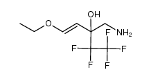 (E)-1,1,1-trifluoro-4-phenyl-4-ethoxy-2-(aminomethyl)-but-3-en-2-ol Structure