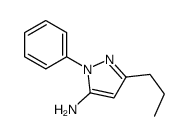 2-苯基-5-丙基-2H-吡唑-3-胺结构式
