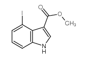 4-碘-3-吲哚羧酸甲酯结构式