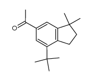6-acetyl-1,1-dimethyl-4-tertbutylindane Structure