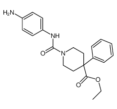 ethyl 1-[(4-aminophenyl)carbamoyl]-4-phenylpiperidine-4-carboxylate Structure