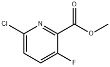 6-氯-3-氟吡啶-2-甲酸甲酯结构式