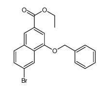 6-溴-4-(苯基甲氧基)-2-萘羧酸乙酯结构式