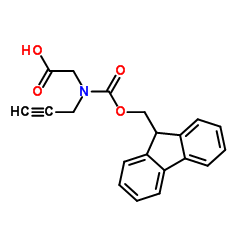 Fmoc-N-(炔丙基)-甘氨酸结构式