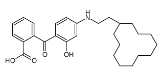 2-[4-(2-cyclododecylethylamino)-2-hydroxybenzoyl]benzoic acid Structure