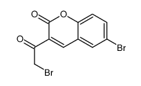 6-bromo-3-(2-bromoacetyl)chromen-2-one结构式