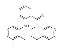 3-pyridin-4-ylpropyl 2-(2,3-dimethylanilino)benzoate结构式