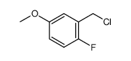 2-FLUORO-5-METHOXYBENZYL CHLORIDE Structure