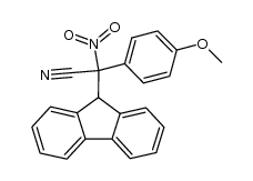 9-fluorenyl(4-methoxyphenyl)(nitro)acetonitrile Structure