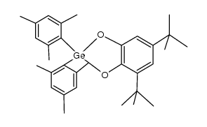 2,2-dimesityl(6,8-di-t-butyl)-4,5-benzo-2-germa-1,3-dioxolane结构式