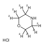 盐酸吗啉-d8结构式
