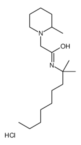 N-(2-methylnonan-2-yl)-2-(2-methylpiperidin-1-yl)acetamide,hydrochloride Structure