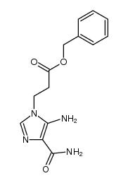 Benzyl 3-(5-Amino-4-aminocarbonylimidazol-1-yl)propanoate Structure
