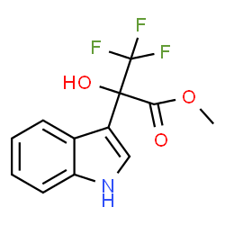 Methyl 3,3,3-trifluoro-2-hydroxy-2-(1H-indol-3-yl)propanoate结构式