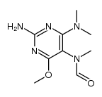 N-(2-amino-4-(dimethylamino)-6-methoxypyrimidin-5-yl)-N-methylformamide Structure