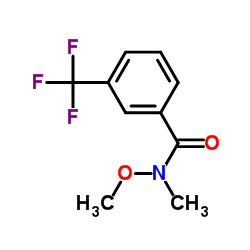 N-Methoxy-N-methyl-3-(trifluoromethyl)benzamide structure