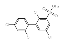 3-甲基磺酰基-2,2’,4’,5-四氯联苯结构式