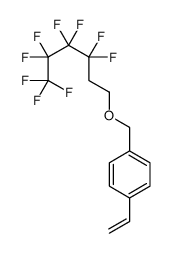 1-ethenyl-4-(3,3,4,4,5,5,6,6,6-nonafluorohexoxymethyl)benzene结构式