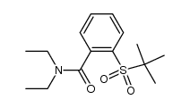 2-[(1,1-dimethylethyl)sulphonyl]-N,N'-diethylbenzamide结构式