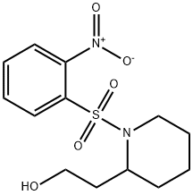 2-{1-[(2-Nitrobenzene)sulfonyl]-piperidin-2-yl}ethan-1-ol Structure