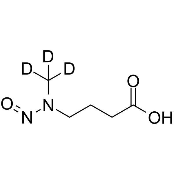 N-Nitroso-N-(methyl-d3)-4-aminobutyric Acid Structure
