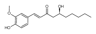 (S,E)-5-hydroxy-1-(4-hydroxy-3-methoxyphenyl)dec-1-en-3-one结构式
