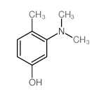 3-(二甲基氨基)-4-甲基苯酚结构式