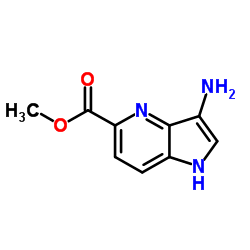 3-Amino-4-azaindole-5-carboxylic acid Methyl ester结构式