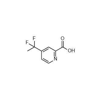 4-(1,1-Difluoroethyl)picolinicacid Structure