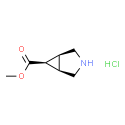 Methyl(1R,5S,6r)-3-azabicyclo[3.1.0]hexane-6-carboxylatehydrochloride Structure