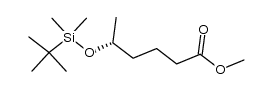 (-)-methyl (5R)-5-(tert-butyldimethylsilyloxy)hexanoate Structure