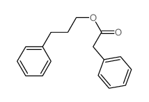 Benzeneacetic acid,3-phenylpropyl ester structure
