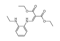 2-[(2-ethylaminophenylamino)methylene]malonic acid diethyl ester Structure