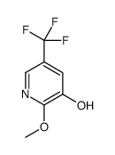 2-Methoxy-5-(trifluoromethyl)-3-pyridinol结构式