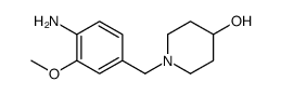 1-[(4-amino-3-methoxyphenyl)methyl]piperidin-4-ol Structure