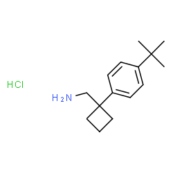(1-(4-(tert-butyl)phenyl)cyclobutyl)methanamine hydrochloride Structure