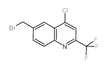 6-(Bromomethyl)-4-chloro-2-(trifluoromethyl)quinoline Structure