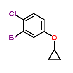 2-Bromo-1-chloro-4-(cyclopropyloxy)benzene Structure
