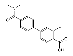 4-[4-(dimethylcarbamoyl)phenyl]-2-fluorobenzoic acid Structure