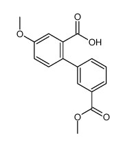 5-methoxy-2-(3-methoxycarbonylphenyl)benzoic acid Structure