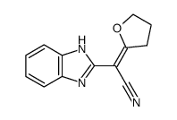 2-(1H-1,3-benzimidazol-2-yl)-2-(tetrahydro-2-furanyliden)acetonitrile Structure