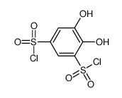 4,5-dihydroxybenzene-1,3-disulfonyl chloride结构式