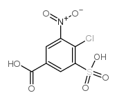 4-氯-3-硝基-5-磺酸基苯甲酸结构式