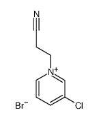 3-chloro-1-(2-cyanoethyl)pyridin-1-ium bromide结构式