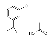 acetic acid,3-tert-butylphenol结构式