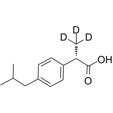 (S)-(+)-Ibuprofen D3结构式