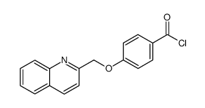 4-(quinolin-2-ylmethyloxy)benzoyl chloride Structure