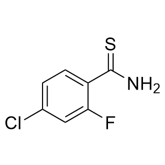 4-氯-2-氟苯并硫代酰胺结构式