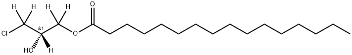 消旋-1 -棕榈酰-3-氯-1,2-丙二醇结构式